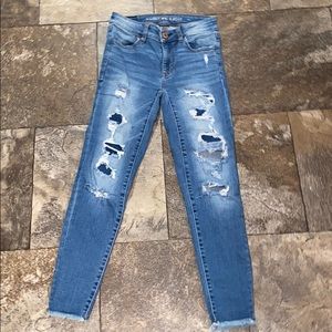 American Eagle Blue Ripped Jeans